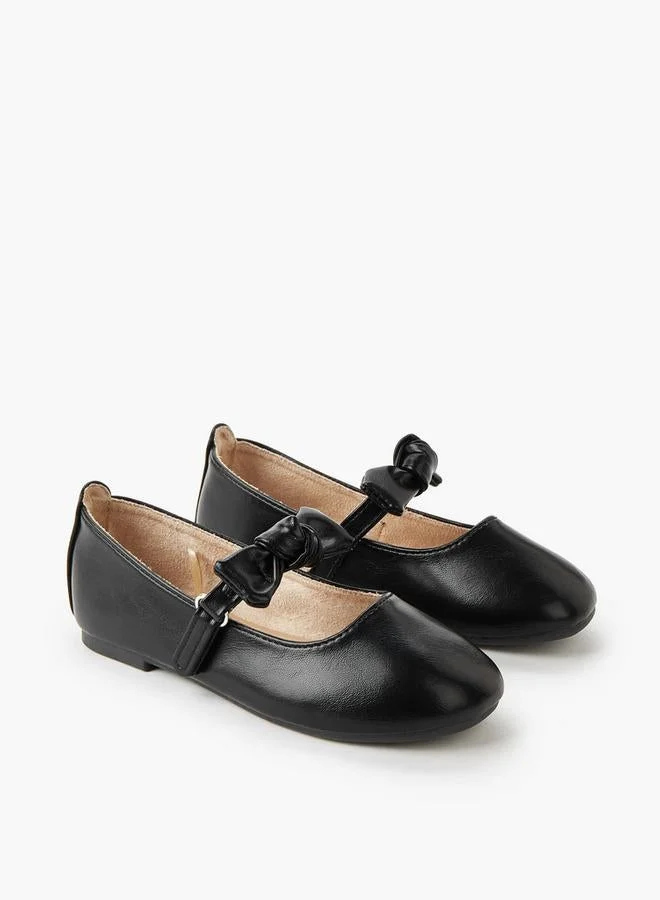 JUNIORS Girls Hook & Loop Ballerina Shoes